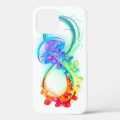 Infinity with Rainbow Jellyfish Case-Mate iPhone Hülle (Rückseite)
