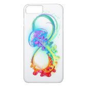 Infinity with Rainbow Jellyfish Case-Mate iPhone Hülle (Rückseite)