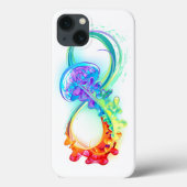 Infinity with Rainbow Jellyfish Case-Mate iPhone Hülle (Rückseite)