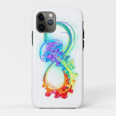 Infinity with Rainbow Jellyfish Case-Mate iPhone Hülle (Rückseite)