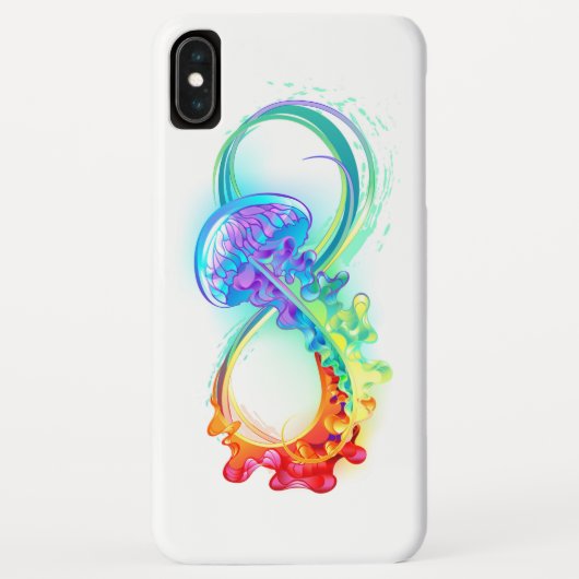 Infinity with Rainbow Jellyfish Case-Mate iPhone Hülle (Rückseite)