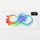 Infinity with Rainbow Jellyfish Case-Mate iPhone Hülle (Rückseite (Horizontal))