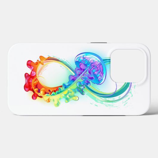 Infinity with Rainbow Jellyfish Case-Mate iPhone Hülle (Rückseite (Horizontal))