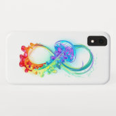 Infinity with Rainbow Jellyfish Case-Mate iPhone Hülle (Rückseite (Horizontal))