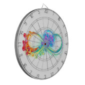 Infinity with Rainbow Jellyfish Dartscheibe (Vorderseite Links)