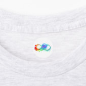Infinity with Rainbow Jellyfish Etiketten (Befestigt)