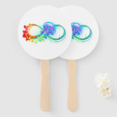 Infinity with Rainbow Jellyfish Fächer (Vorne und Hinten)