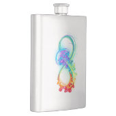 Infinity with Rainbow Jellyfish Flachmann (Rechts)