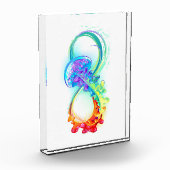 Infinity with Rainbow Jellyfish Fotoblock (Links)