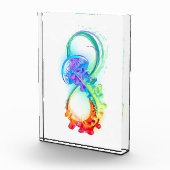 Infinity with Rainbow Jellyfish Fotoblock (Rechts)