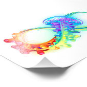 Infinity with Rainbow Jellyfish Fotodruck (Ecke)