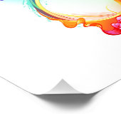 Infinity with Rainbow Jellyfish Fotodruck (Ecke)