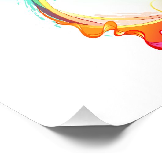 Infinity with Rainbow Jellyfish Fotodruck (Ecke)