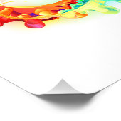 Infinity with Rainbow Jellyfish Fotodruck (Ecke)