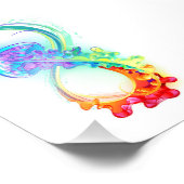 Infinity with Rainbow Jellyfish Fotodruck (Ecke)