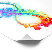 Infinity with Rainbow Jellyfish Fotodruck (Ecke)