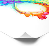 Infinity with Rainbow Jellyfish Fotodruck (Ecke)