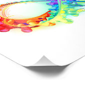 Infinity with Rainbow Jellyfish Fotodruck (Ecke)