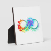 Infinity with Rainbow Jellyfish Fotoplatte (Vorderseite)