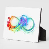 Infinity with Rainbow Jellyfish Fotoplatte (Seite)