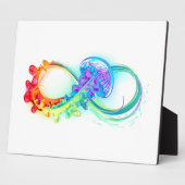 Infinity with Rainbow Jellyfish Fotoplatte (Seite)