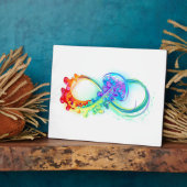 Infinity with Rainbow Jellyfish Fotoplatte (Seite)