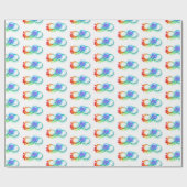 Infinity with Rainbow Jellyfish Geschenkpapier (Flach)