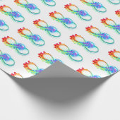 Infinity with Rainbow Jellyfish Geschenkpapier (Ecke)