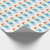 Infinity with Rainbow Jellyfish Geschenkpapier (Ecke)