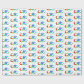 Infinity with Rainbow Jellyfish Geschenkpapier (Flach)