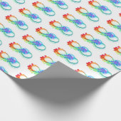 Infinity with Rainbow Jellyfish Geschenkpapier (Ecke)