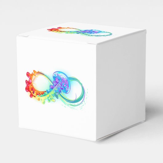 Infinity with Rainbow Jellyfish Geschenkschachtel (Vorderseite)