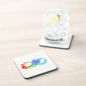 Infinity with Rainbow Jellyfish Getränkeuntersetzer (Rechte Seite)