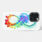 Infinity with Rainbow Jellyfish iPhone Hülle (Rückseite (Horizontal))