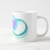 Infinity with Rainbow Jellyfish Jumbo-Tasse (Rechts)