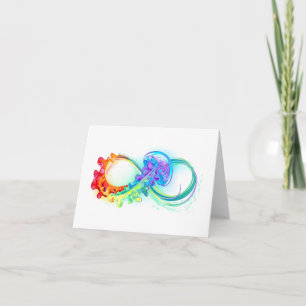 Infinity with Rainbow Jellyfish Karte