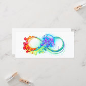 Infinity with Rainbow Jellyfish Karte (Vorderseite/Rückseite Beispiel)