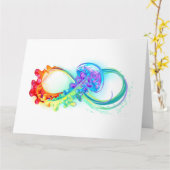 Infinity with Rainbow Jellyfish Karte (Gelbe Blume)