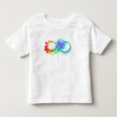 Infinity with Rainbow Jellyfish Kleinkind T-shirt (Vorderseite)