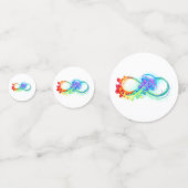 Infinity with Rainbow Jellyfish Konfetti (Vorderseiten)