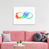 Infinity with Rainbow Jellyfish Leinwanddruck (Insitu (Wohnzimmer))