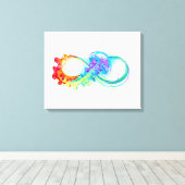 Infinity with Rainbow Jellyfish Leinwanddruck (Insitu (Holzboden))