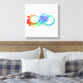 Infinity with Rainbow Jellyfish Leinwanddruck (Insitu (Schlafzimmer))