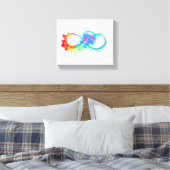 Infinity with Rainbow Jellyfish Leinwanddruck (Insitu (Schlafzimmer))