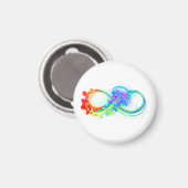 Infinity with Rainbow Jellyfish Magnet (Vorderseite/Rückseite)