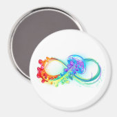 Infinity with Rainbow Jellyfish Magnet (Vorderseite/Rückseite)