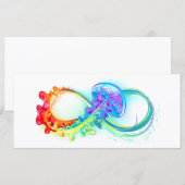Infinity with Rainbow Jellyfish Menükarte (Vorne/Hinten)