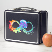 Infinity with Rainbow Jellyfish Metall Brotdose (Beispiel)