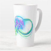 Infinity with Rainbow Jellyfish Milchtasse (Rechte Ecke)