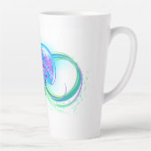 Infinity with Rainbow Jellyfish Milchtasse (Rechts)